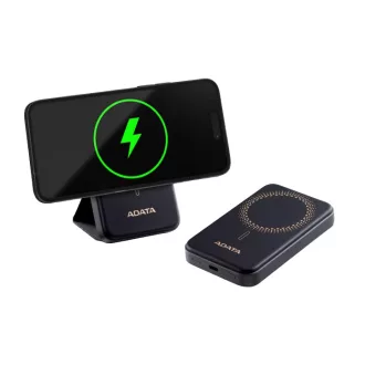   ADATA PR050-11BK külső akkumulátor Lítium-polimer (LiPo) 5000 mAh Vezeték nélkül tölthető Fekete