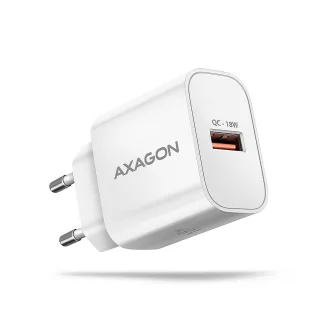   Axagon ACU-QC18W mobiltelefon töltő Mobiltelefon, Okostelefon, Okosóra, Táblagép, Univerzális Fehér Váltakozó áram Gyorstöltés Beltéri