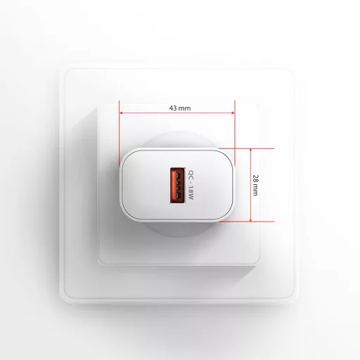 Axagon ACU-QC18W mobiltelefon töltő Mobiltelefon, Okostelefon, Okosóra, Táblagép, Univerzális Fehér Váltakozó áram Gyorstöltés Beltéri