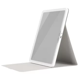   HUMANAS ML02 ,,tablet" akkumulátoros sminktükör, 25 x 19,1 cm, stílusos védőtok, állítható fényerő, 3 színhőmérséklet,
