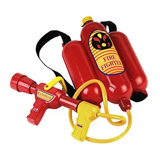   Theo Klein Fireman's water sprayer, net bag + header card