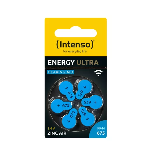 Intenso Energy Hearing Aid A675 Egyszer használatos elem 675 Cink-levegő