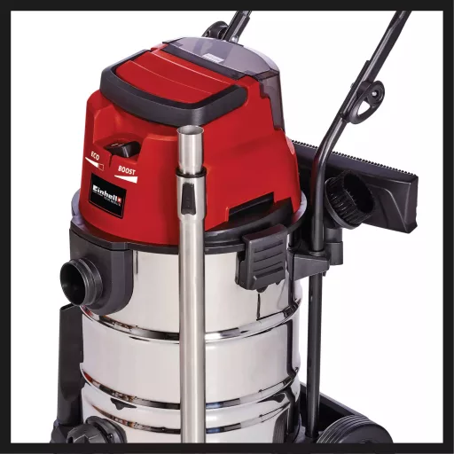 Einhell TE-VC 36/30 Li S-Solo 30 L Hordó alakú vákuum Száraz és nedves Porzsák