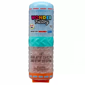   Plastic mass Wonder Factory Never Dry Dough, Light Blue, Orange