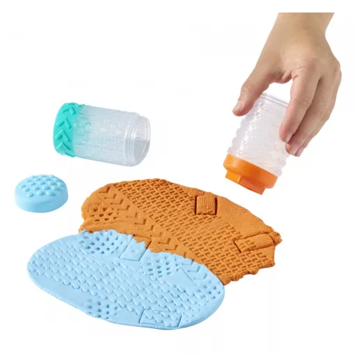 Plastic mass Wonder Factory Never Dry Dough, Light Blue, Orange
