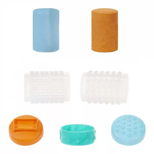 Plastic mass Wonder Factory Never Dry Dough, Light Blue, Orange