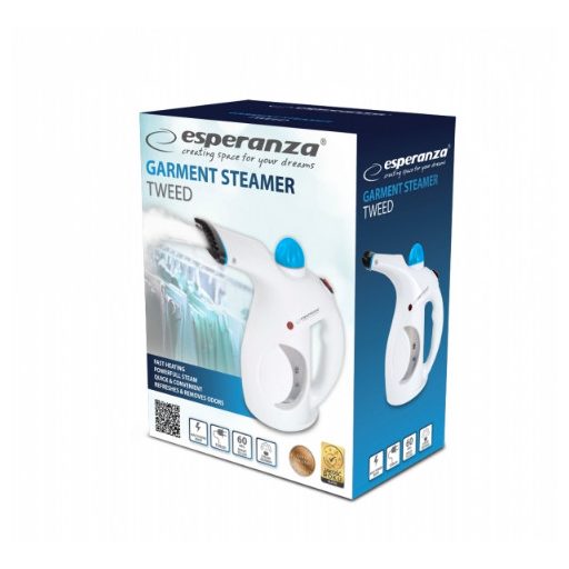 Esperanza EHI006 ruhagőzölő Kézi gőzölő (ruházathoz) 0,2 L 800 W Fekete, Kék, Fehér