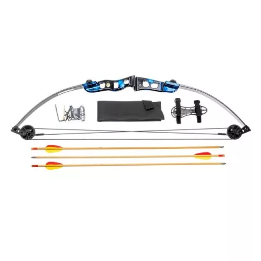 Poe Lang EK Firestar 25 LBS Carbon Blue Compound Bow