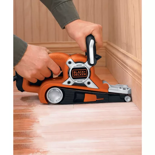 Black & Decker KA88 hordozható csiszoló Szalagcsiszoló Narancssárga