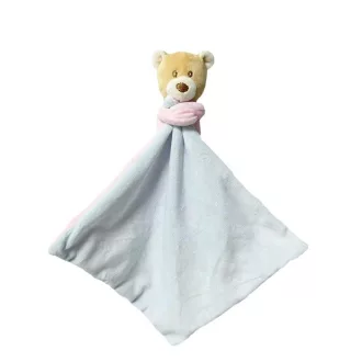 Cuddly toy Teddy bear Milus 25 cm pink-blue