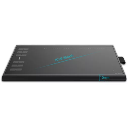HUION H1060P digitális rajztábla Fekete 5080 lpi 250 x 160 mm USB