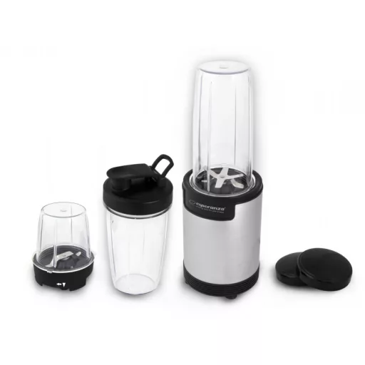 Esperanza EKM030 turmixgép Asztali mixer 900 W Fekete, Rozsdamentes acél
