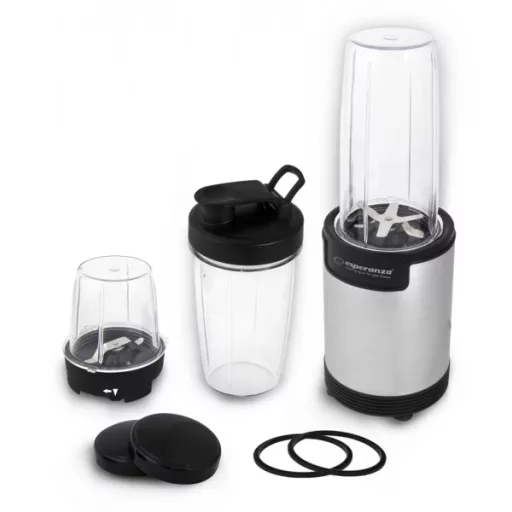 Esperanza EKM030 turmixgép Asztali mixer 900 W Fekete, Rozsdamentes acél
