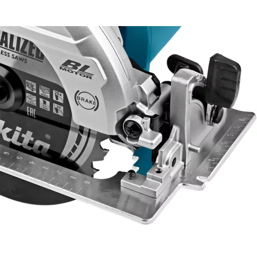 Makita DHS661RTJU hordozható körfűrész 16,5 cm Fekete, Kék 5000 RPM