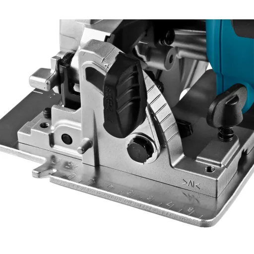 Makita DHS661RTJU hordozható körfűrész 16,5 cm Fekete, Kék 5000 RPM