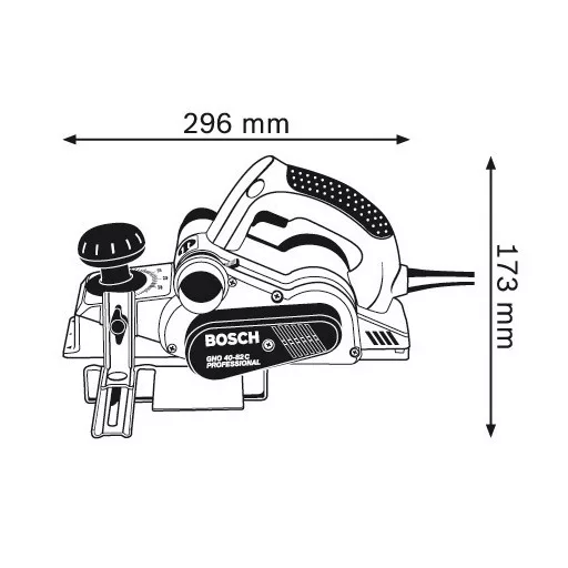 Bosch GHO 40-82 C Professional Fekete, Kék, Ezüst 14000 RPM 850 W
