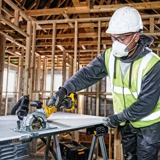 DeWALT DCS571NT-XJ hordozható körfűrész 11,5 cm Sárga 4500 RPM