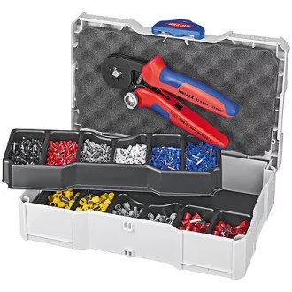 Knipex 97 90 09 krimpelő fogó Krimpelőfogó Kék, Vörös