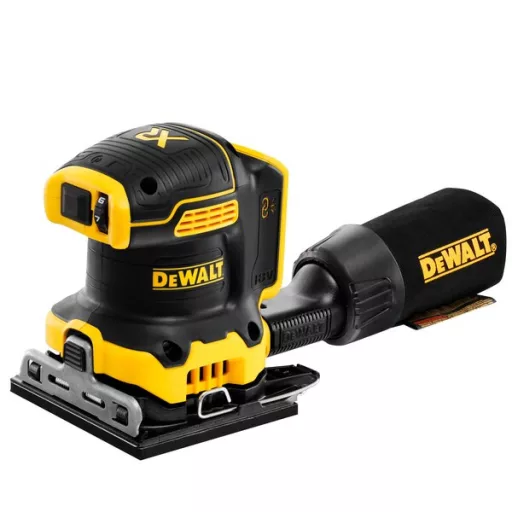 DeWALT DCW200NT-XJ hordozható csiszoló Lapcsiszoló 13500 OPM Fekete, Sárga