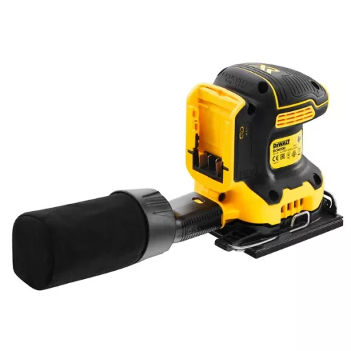 DeWALT DCW200NT-XJ hordozható csiszoló Lapcsiszoló 13500 OPM Fekete, Sárga