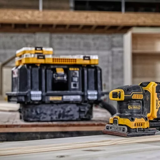 DeWALT DCW200NT-XJ hordozható csiszoló Lapcsiszoló 13500 OPM Fekete, Sárga