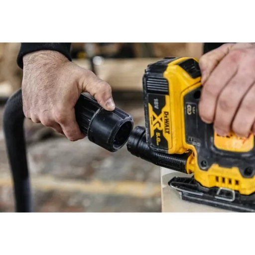 DeWALT DCW200NT-XJ hordozható csiszoló Lapcsiszoló 13500 OPM Fekete, Sárga