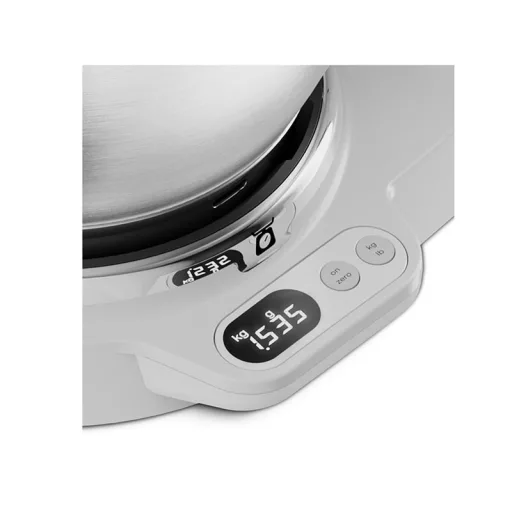 Kenwood KVC65.001WH darálógép 1200 W 5 L Rozsdamentes acél, Fehér Beépített mérlegek