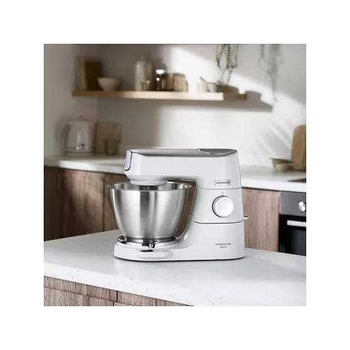 Kenwood KVC65.001WH darálógép 1200 W 5 L Rozsdamentes acél, Fehér Beépített mérlegek