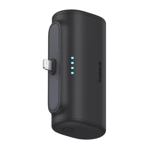 CHG Baseus Compact gyorstöltő powerbank 5000 mAh, 20W iPhone csatlakozóval, fekete