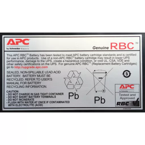APC RBC34 UPS akkumulátor Zárt savas ólom (VRLA)