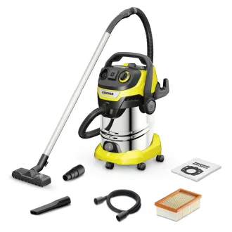   Kärcher WD 6 P S V-30/6/22/T Fekete, Rozsdamentes acél, Sárga 30 L 1300 W