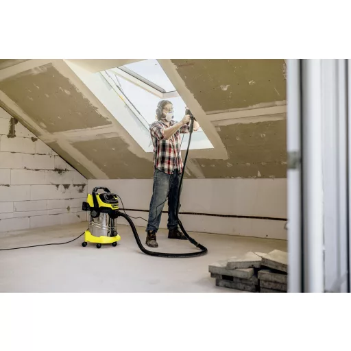 Kärcher WD 6 P S V-30/6/22/T Fekete, Rozsdamentes acél, Sárga 30 L 1300 W