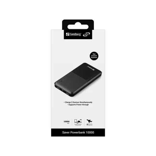 Sandberg 320-34 külső akkumulátor Lítium-polimer (LiPo) 10000 mAh Fekete
