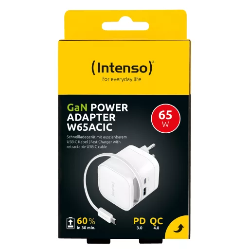 Intenso 7806520 áramátalakító és inverter Beltéri 65 W Fekete