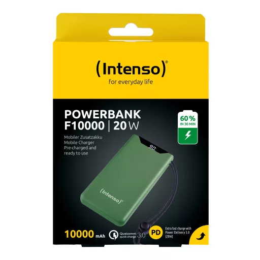 Intenso 7332037 külső akkumulátor Lítium-polimer (LiPo) 10000 mAh Zöld