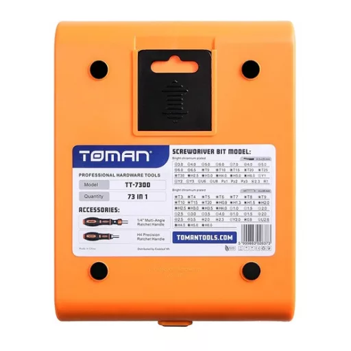 KEZ TT-7300 73 db-os Professzionális Bitkészlet