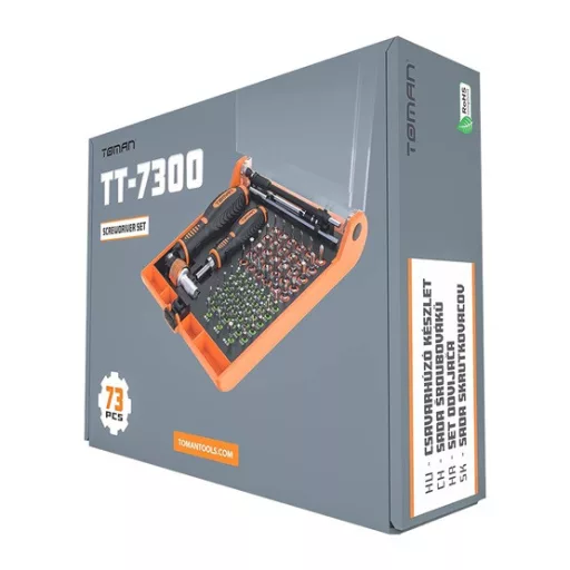 KEZ TT-7300 73 db-os Professzionális Bitkészlet
