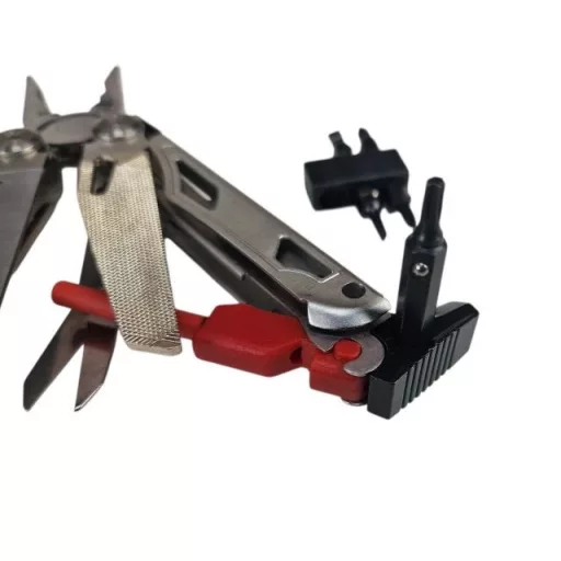 Multitool AZYMUT Giewon FS - Fire Starter - 19 narzędzi - krzesiwo + gwizdek + kabura do pasa (H2038A)