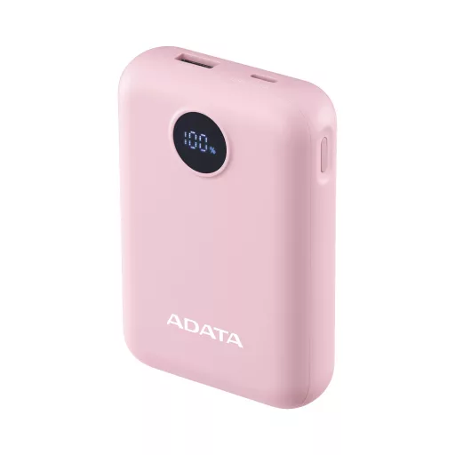 ADATA C100 Lítium-polimer (LiPo) 10000 mAh Rózsaszín