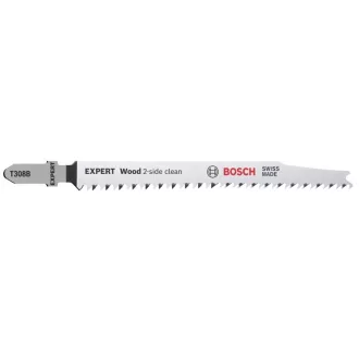   Bosch EXPERT ‘WOOD 2-SIDE CLEAN’ T 308 B Lombfűrész penge Magas szén-acél (HCS) 25 db
