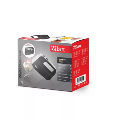 HKN Zilan ZLN2151 Kézi mixer - 3 sebesség - 300W - fekete/fehér