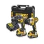 DeWALT DCK268P2T-QW motoros csavarhúzó és ütvecsavarozó Fekete, Sárga