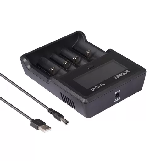 XTAR VC4 akkumulátor töltő Háztartási elem USB
