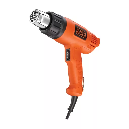 Black & Decker KX1650-QS hőpisztoly Hőlégpuska 740 liter per perc 600 °C 1750 W Fekete, Narancssárga