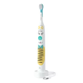   Philips HX3601/01 elektomos fogkefe Gyerek Szonikus fogkefe Kék, Fehér