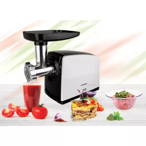 Heinner MG-2100BKWH húsdaráló 2100 W Fekete, Ezüst