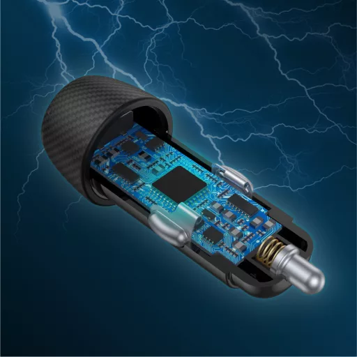 UNITEK Powertrain Duo Okostelefon, Táblagép Fekete Szivargyújtó Gyorstöltés Automatikus