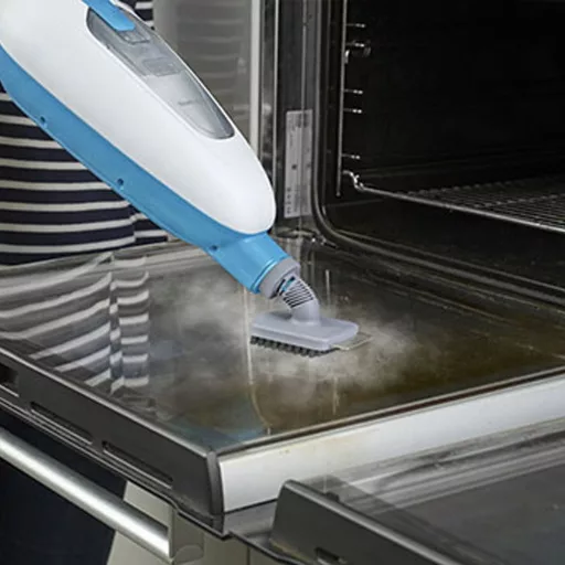 Black & Decker FSMH13E5 gőztisztító Fehér, Kék