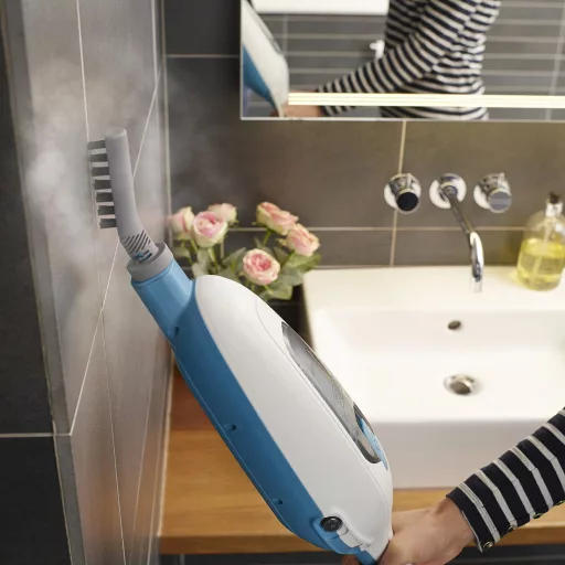 Black & Decker FSMH13E5 gőztisztító Fehér, Kék
