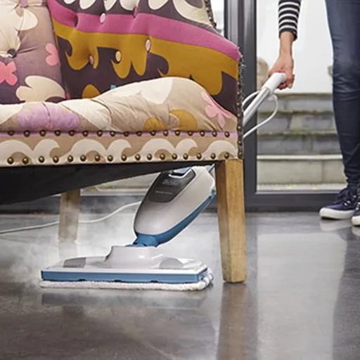 Black & Decker FSMH13E5 gőztisztító Fehér, Kék